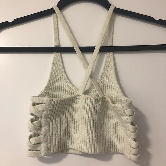 Knitted Bralette - light seafoam green (Size S) - Picture 5 of 5